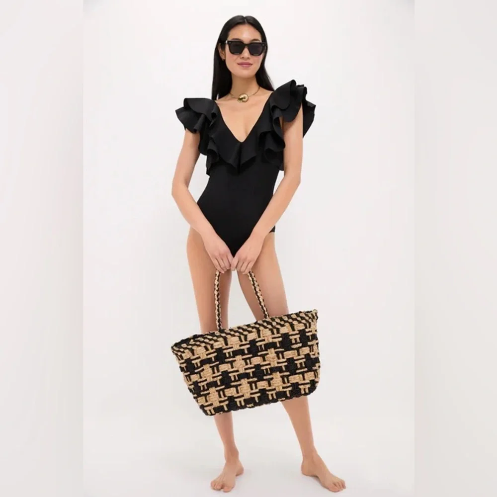 NWT Tuckernuck Maygel Colonel Santa One Piece Black OS S/M/L SOLD OUT - Picture 2 of 5